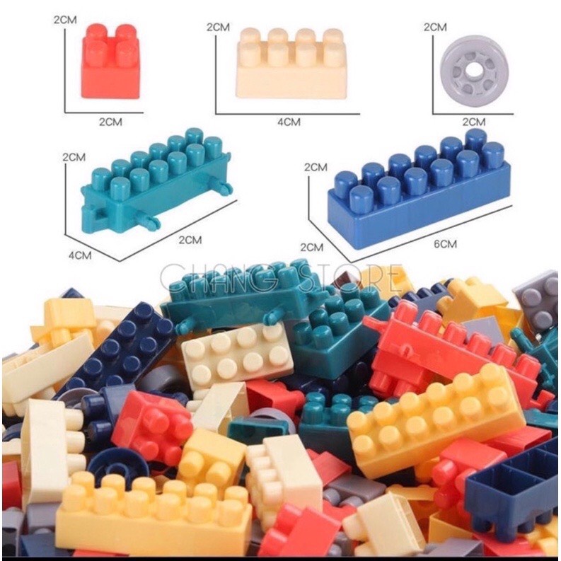 Đồ chơi xếp hình, lego 520 và 460 chi tiết bằng nhựa an toàn ABS cho bé