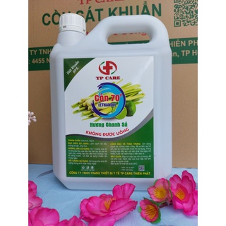 Cồn 70 độ can 5 lít hương hương chanh sả