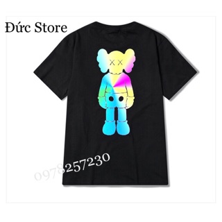 Áo Thun Phản Quang.Mẫu gấu Kaws cotton mịn