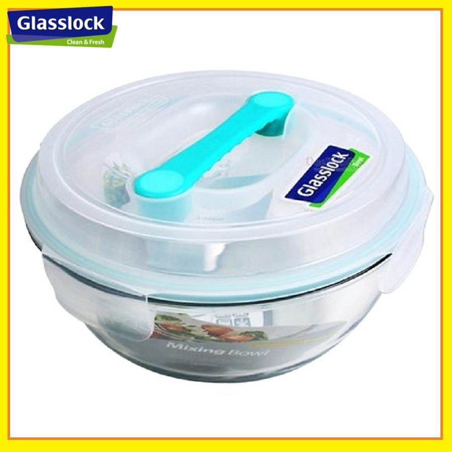 Hộp thủy tinh bảo quản thức ăn Glasslock có nắp có tay cấm 4L- MBCB400-1