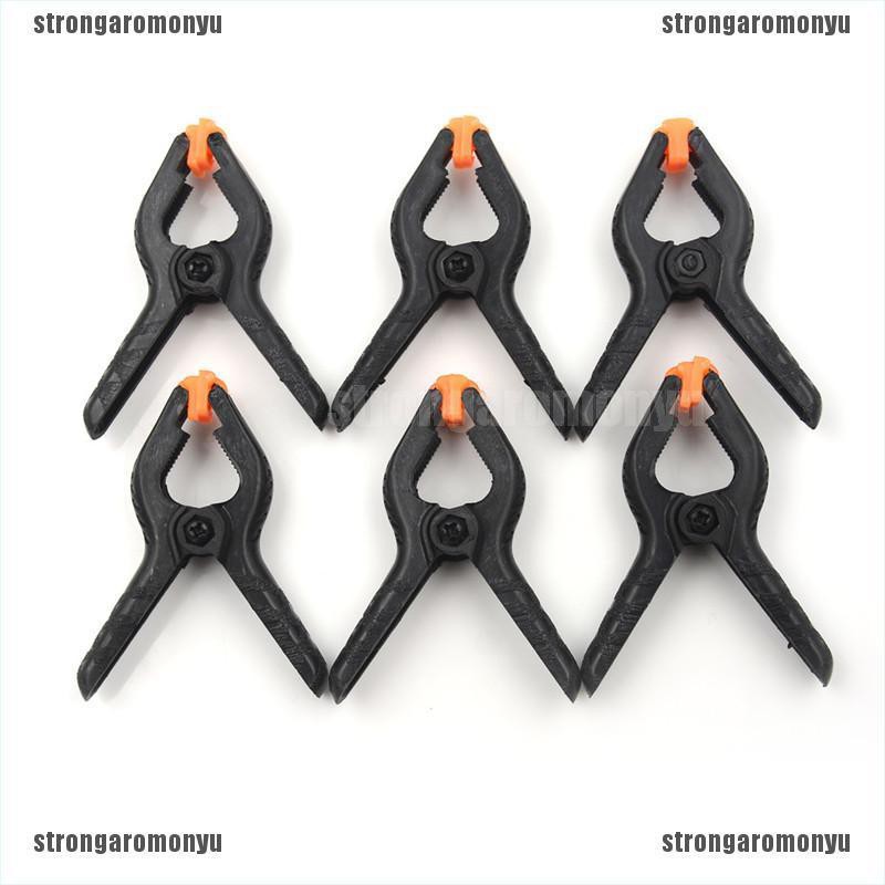 Bộ 6 Kẹp Lò Xo Bằng Nhựa Cứng 2inch Chuyên Dụng Cho Chế Biến Gỗ