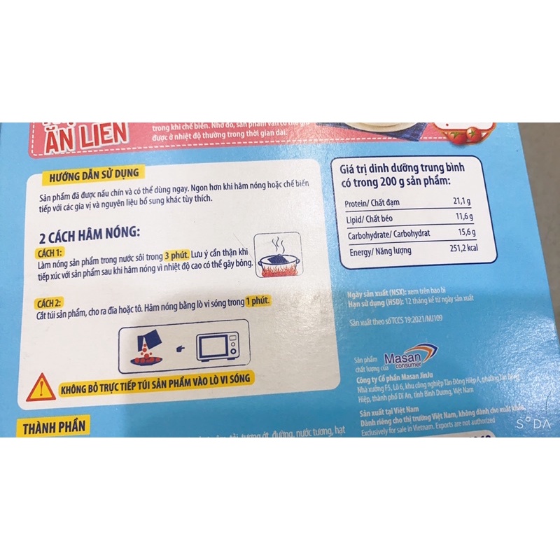 THỊT VIÊN ĂN LIỀN 400g heo cao bồi ,1hộp 2gói bên trong | BigBuy360 - bigbuy360.vn