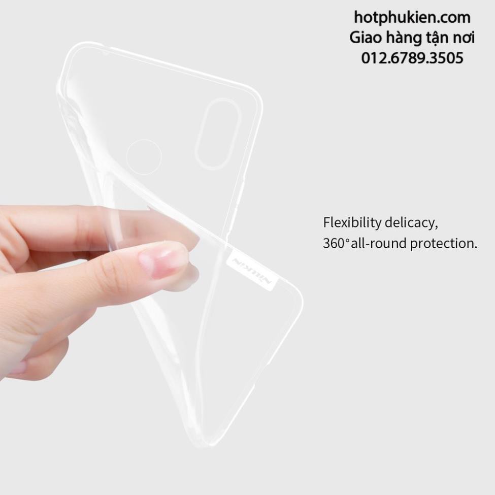 Ốp lưng dẻo Xiaomi Mi Max 3 Nillkin mỏng 0.6 mm (tặng kèm Túi chống nước cao cấp IPx8) - Phân phối HotPhuKien