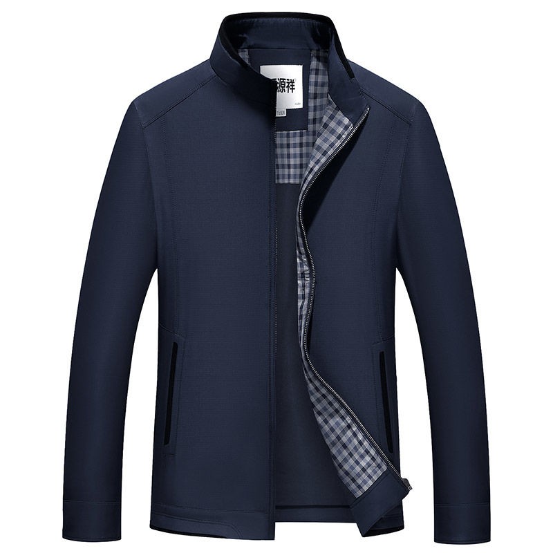 áo thun tay ngắn✲♝Áo khoác bố mới mùa xuân và thu mỏng dành cho nam giới trung niên 40 tuổi người già 50 trên