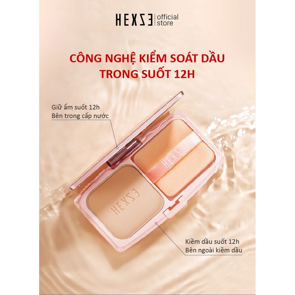 Phấn nén HEXZE dành cho mọi tone da TẶNG 01 BÔNG TẨY TRANG | BigBuy360 - bigbuy360.vn