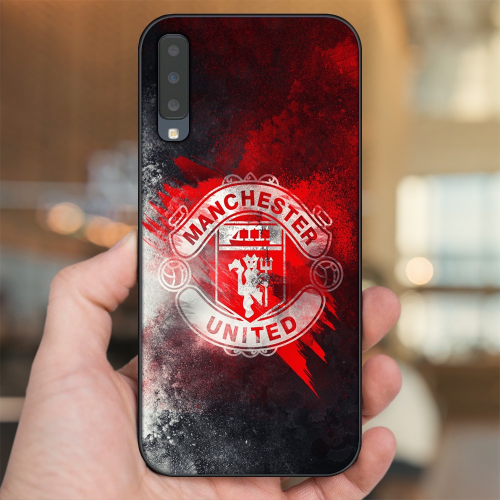 Ốp lưng Samsung A7 2018 viền đen in hình MU Manchester United