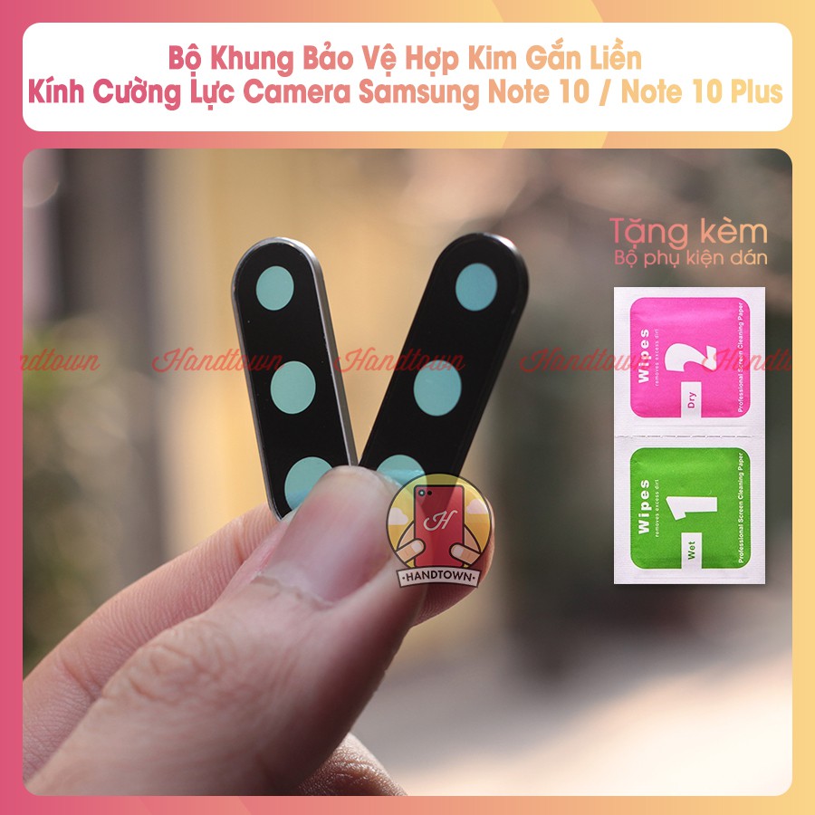 Bộ Khung Bảo Vệ Hợp Kim Gắn Liền Với Kính Cường Lực Camera Samsung Galaxy Note 10 / Note 10 Plus
