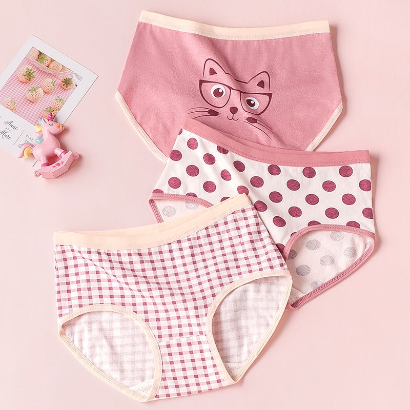 Quần Lót Boxer Cotton Nguyên Chất Mẫu Mới Dành Cho Bé Gái