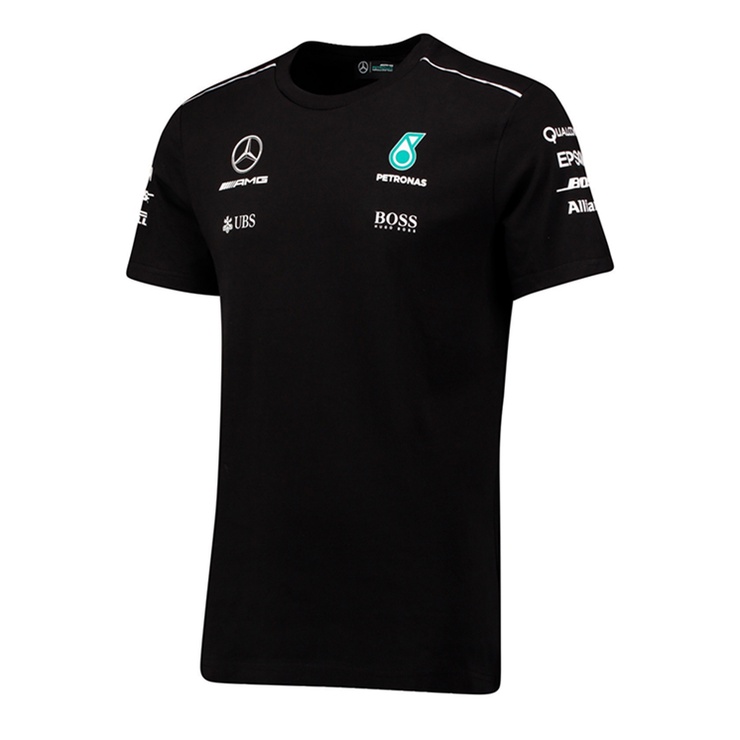 2022 Mới F1 Racing Suit + Benz Team F1 Jersey + Áo thun ngắn tay Unisex mùa hè