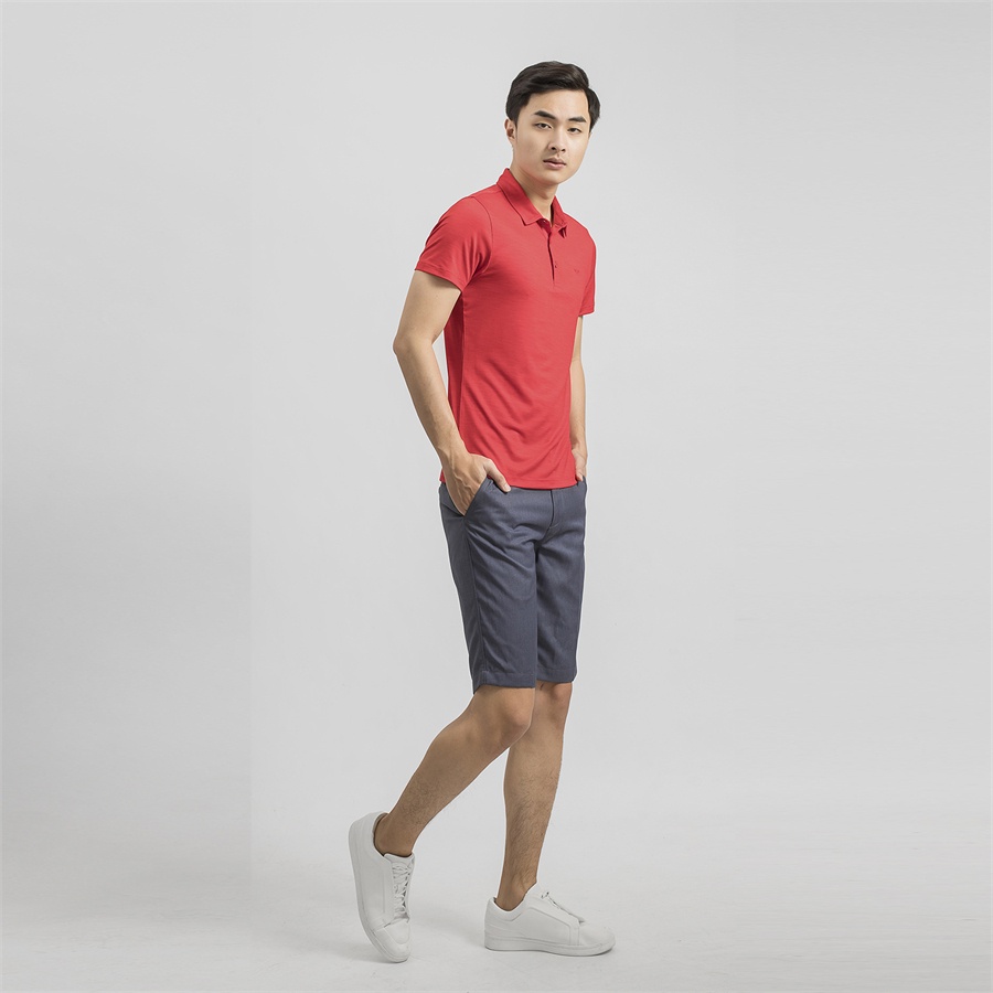 Áo polo nam ARISTINO phom dáng Slim Fit ôm nhẹ, thiết kế cổ áo 2 khuy chỉn chu, thấm hút - APS043S9