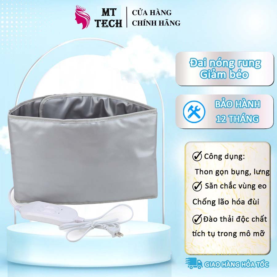 Đai Quấn Nóng Rung, Đai Giảm Béo, Đai Quấn Nóng Máy Giảm Béo Nóng Và Rung Bảo Hành 12 Tháng