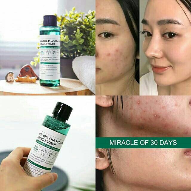 TONER AHA - BHA - PHA 30 DAYS MIRACLE THẦN THÁNH ĐÁNH BAY MỤN TRONG 30 NGÀY | WebRaoVat - webraovat.net.vn