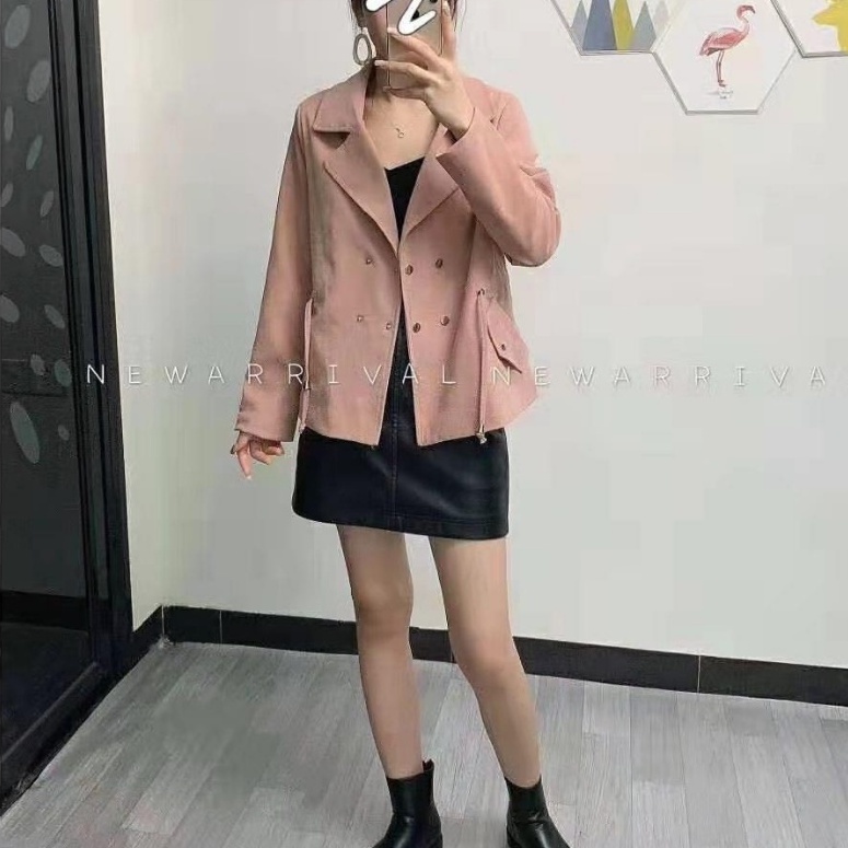 Áo khoác nữ kaki thu đông Hàn Quốc kiểu mới (có túi ) Bling Store BL05