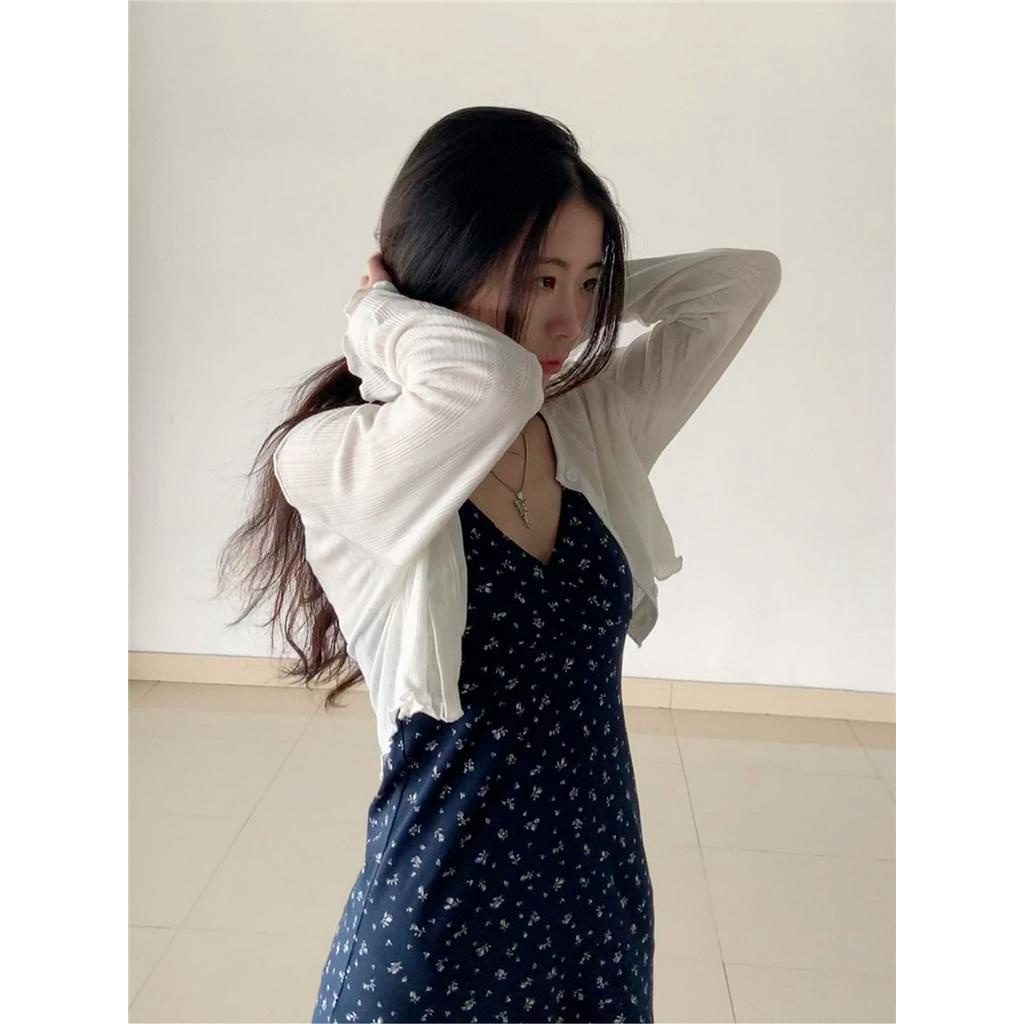 Đầm Hoa Hai Dây Thời Trang Mùa Xuân Pháp Kiểu Mới 63319