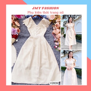 V2839 váy đầm tafta cổ V dáng dài dự tiệc - (DVC&ACC) Dolce viva colection