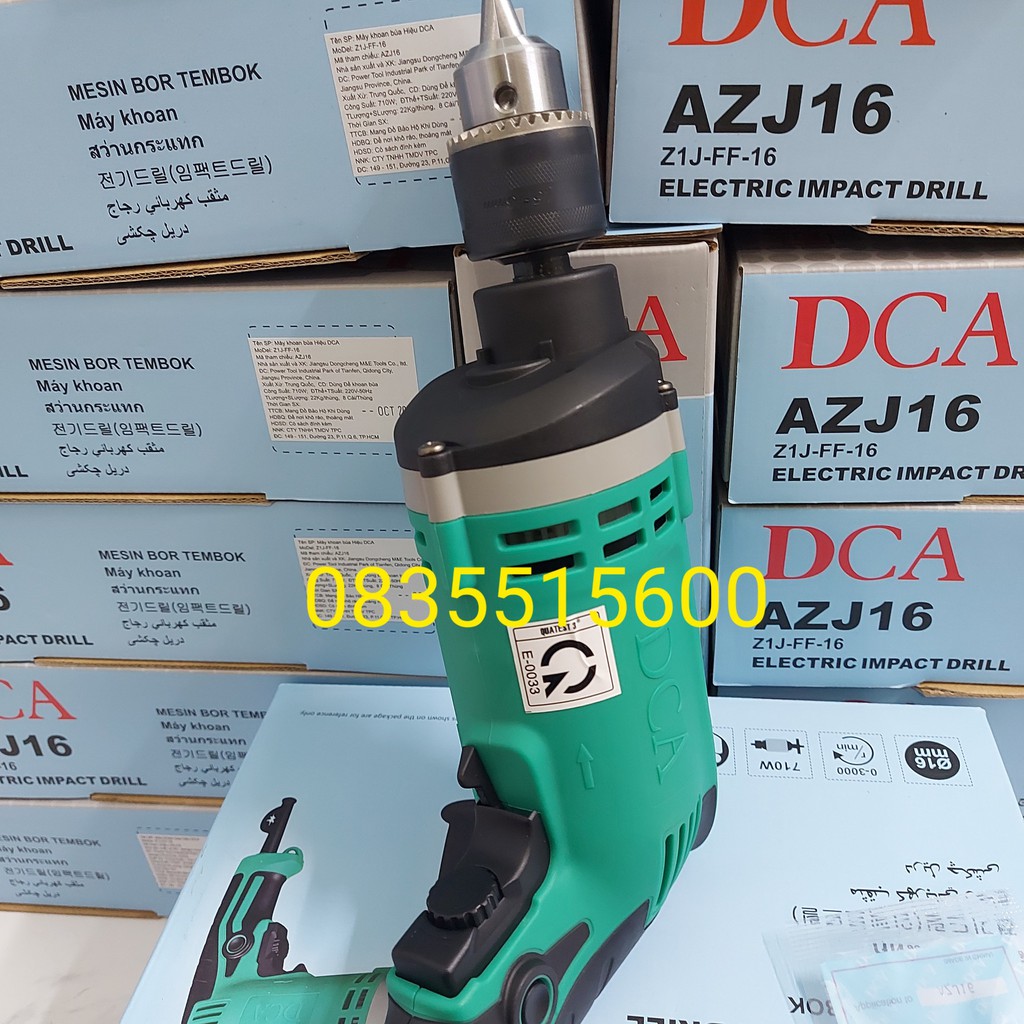 MÁY KHOAN BÚA 710W DCA AZJ16 [CHÍNH HÃNG] MÁY KHOAN TƯỜNG DCA [RẺ] MÁY KHOAN BÊ TÔNG CẦM TAY TOTAL INGCO