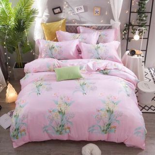Bộ chăn gối Lụa Tencel 4 món sẵn hàng