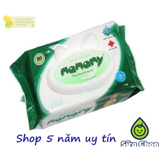 Khăn ướt Mamamy không mùi 80 tờ