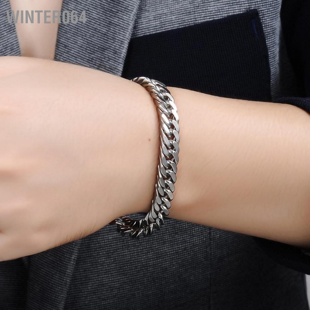 Vòng đeo tay bằng thép titan Nam giới Vòng đeo tay bằng thép titan Thời trang Cổ điển Thanh lịch Trang sức Phụ kiện Quà tặng sinh nhật Winter064