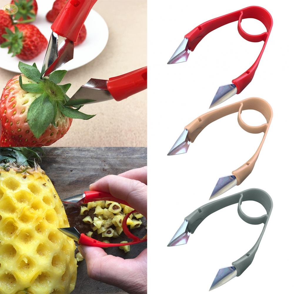 【VARSTR】2022 Pineapple Eye Peeler Clip Fruit Gadgets Household Stainless Steel