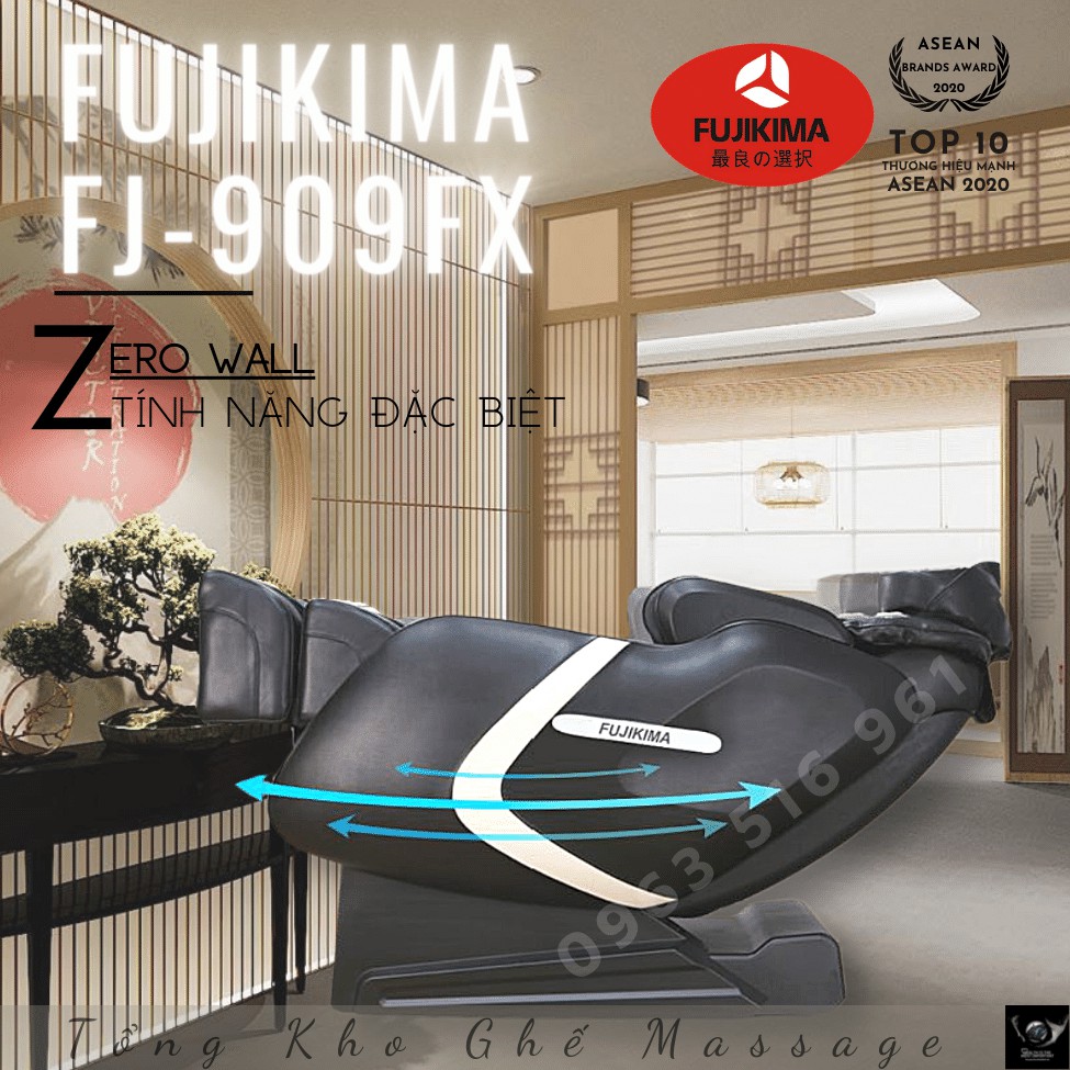 [Liên hệ ngay nhận giá tốt nhất] Ghế Massage FUJIKIMA FJ-909FX Trị liệu Hồng ngoại, Xoa Bóp Ấn Huyệt Giảm Đau Xương Khớp