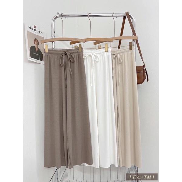 Quần suông thun tăm form hàn