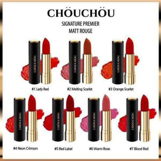 Son Chou Chou Signature Premier Matt Rouge