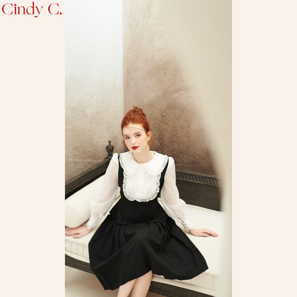 Áo kiểu nữ Chickadee CINDY C chất liệu Tuytsi thiết kế sang chảnh 731