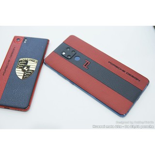 Miếng dán skin da Huawei Mate 20x - Da 3 sọc - D03, 01