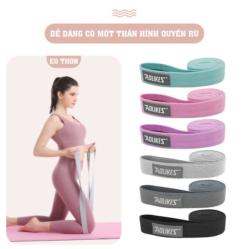 Dây Kháng Lực Đàn Hồi Hỗ Trợ Tập Luyện Powerband | Dây Kháng Lực Tập Toàn Thân Aolikes 3607