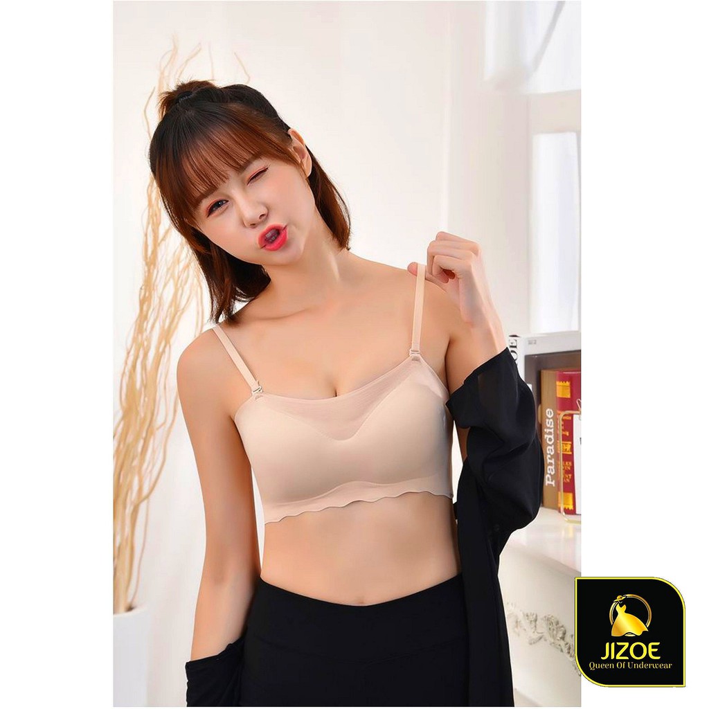 Áo lót nữ dễ thương su đúc cao cấp không đường may thoáng mát hở vai siêu đẹp Sexy gợi cảm JIZOE ALT336