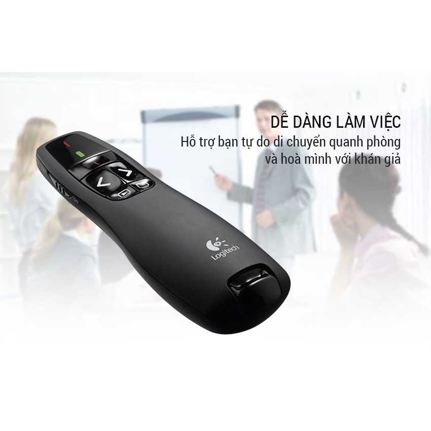 Bút Trình Chiếu Logitech R400, đa chức năng thế hệ mới