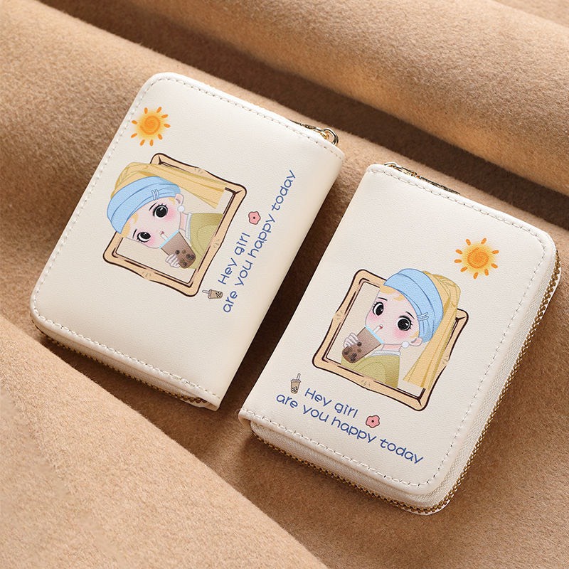 Ví Nữ Mini Cute Tông Màu Be Hot Trend Nhỏ Gọn Bỏ Túi