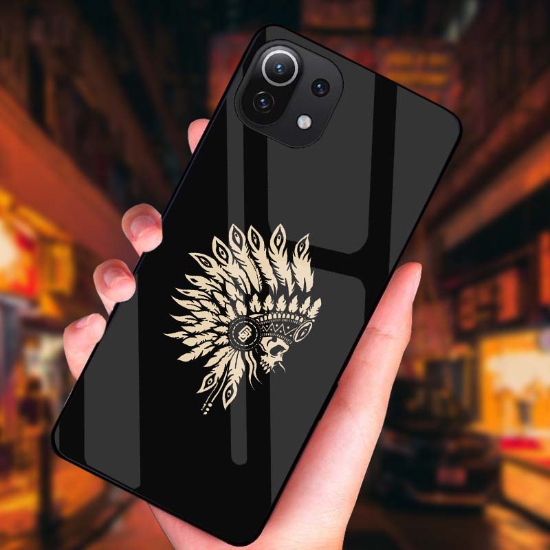 Ốp Lưng Xiaomi Mi 11, Mi 11 Lite Mặt kính cường lực Cao Cấp, Sang Trọng thiết kế Độc Quyền