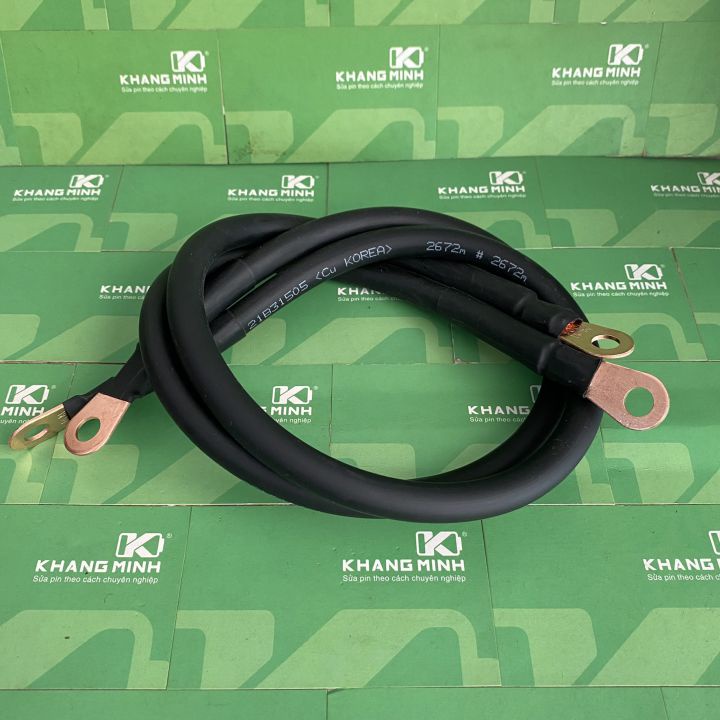 Dây đồng M25 M35 M50 có bấm Cos dùng cho máy hàn cell pin, máy hàn điểm