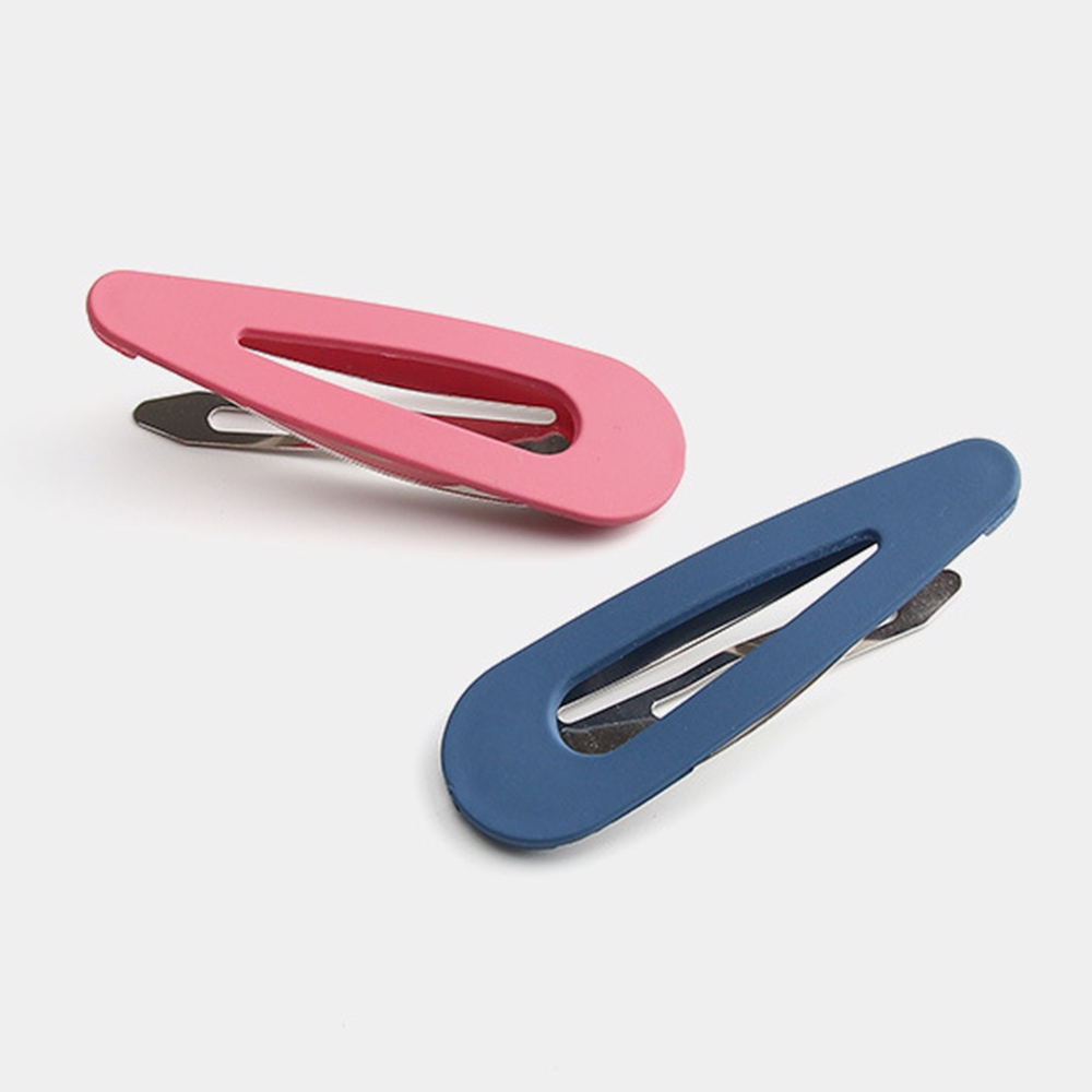 Kẹp Tóc Kim Loại Màu Trơn Thời Trang Cho Nữ