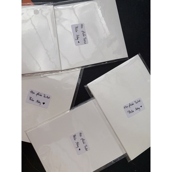 Giấy vẽ màu nước Happy A6 (túi 4 tờ) 250-300gsm