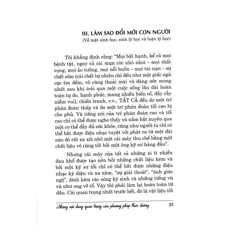 Sách - Những Nội Dung Quan Trọng Của Phương Pháp Thực Dưỡng