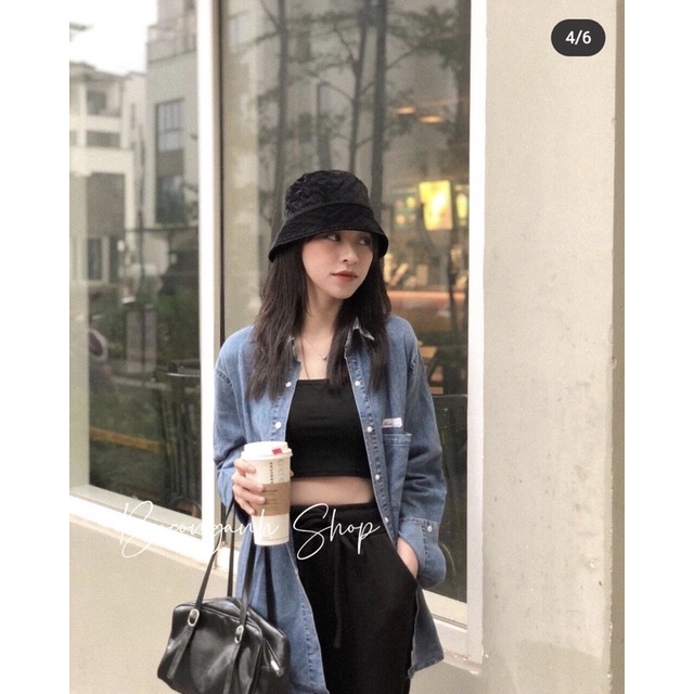 Sơ Mi Giả Bò Form Rộng Tay Dài 1681307