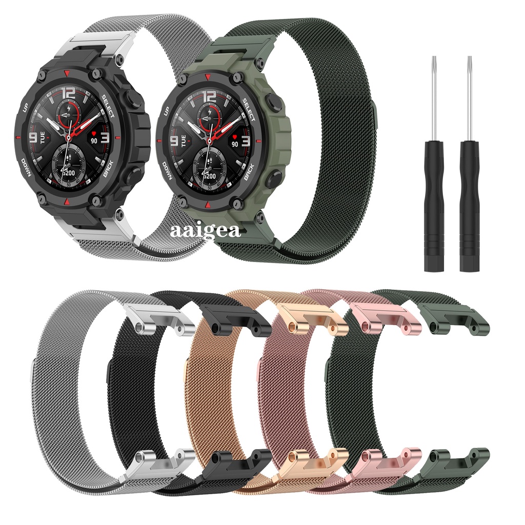 Dây Đeo Inox Milanese Cho Đồng Hồ Thông Minh Huami Amazfit T-Rex Pro