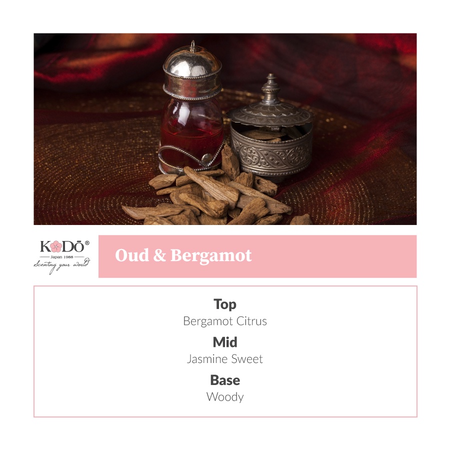 Tinh Dầu Nước Hoa Nhập Khẩu Kodo Oud &amp; Bergamot - Nguyên chất  - 3 Tầng Hương Thơm Độc Đáo - 10ml