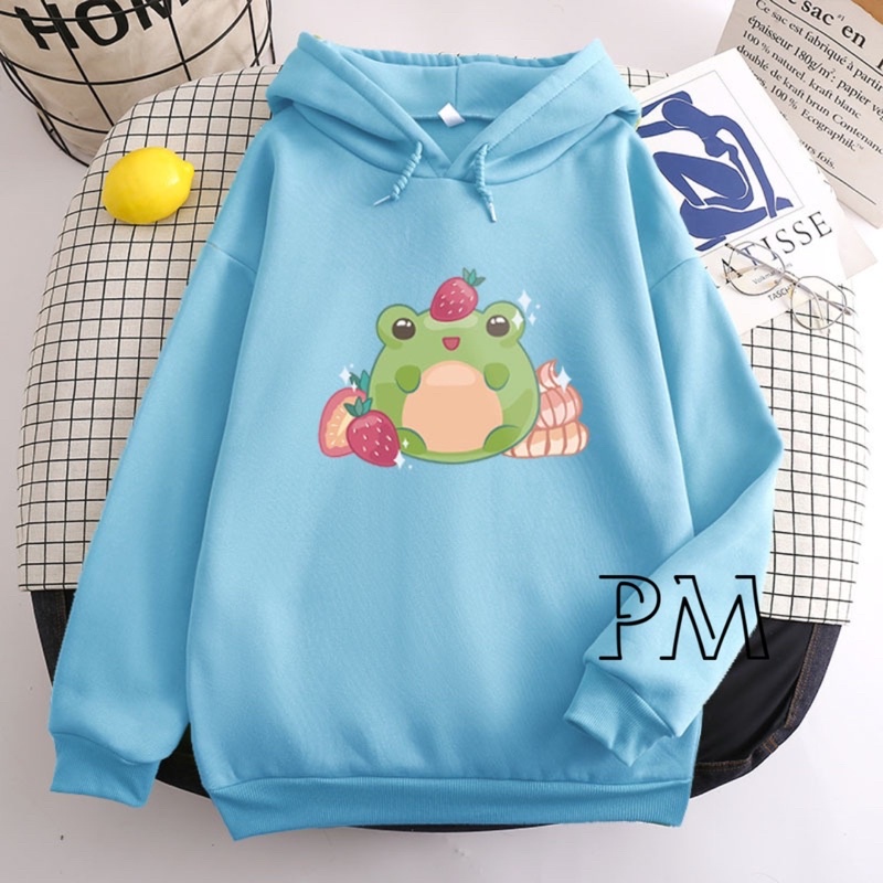 Áo hoodie ếch trái dâu PM13