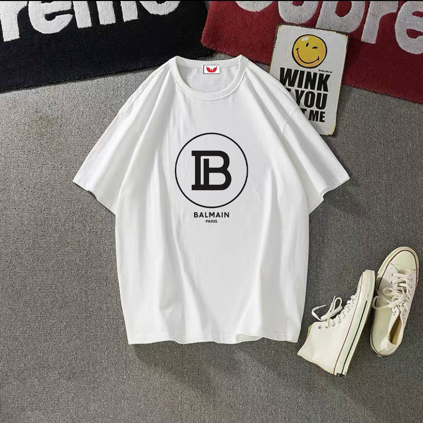 Áo Thun Tay Lỡ In Balmain, Áo Phông Nam Nữ Unisex In Chữ Cá Tính - ATIN37 | BigBuy360 - bigbuy360.vn