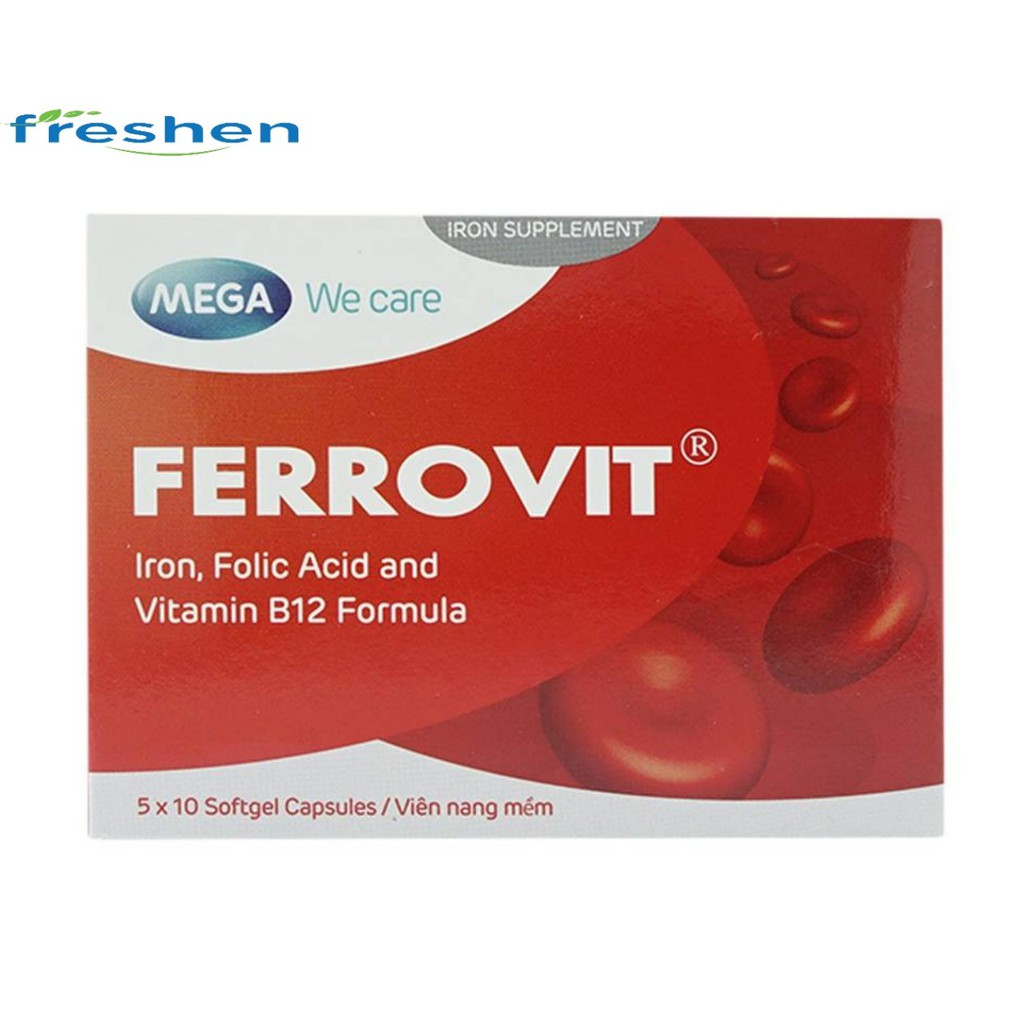 Viên bổ sắt FERROVIT - Hộp 50 viên