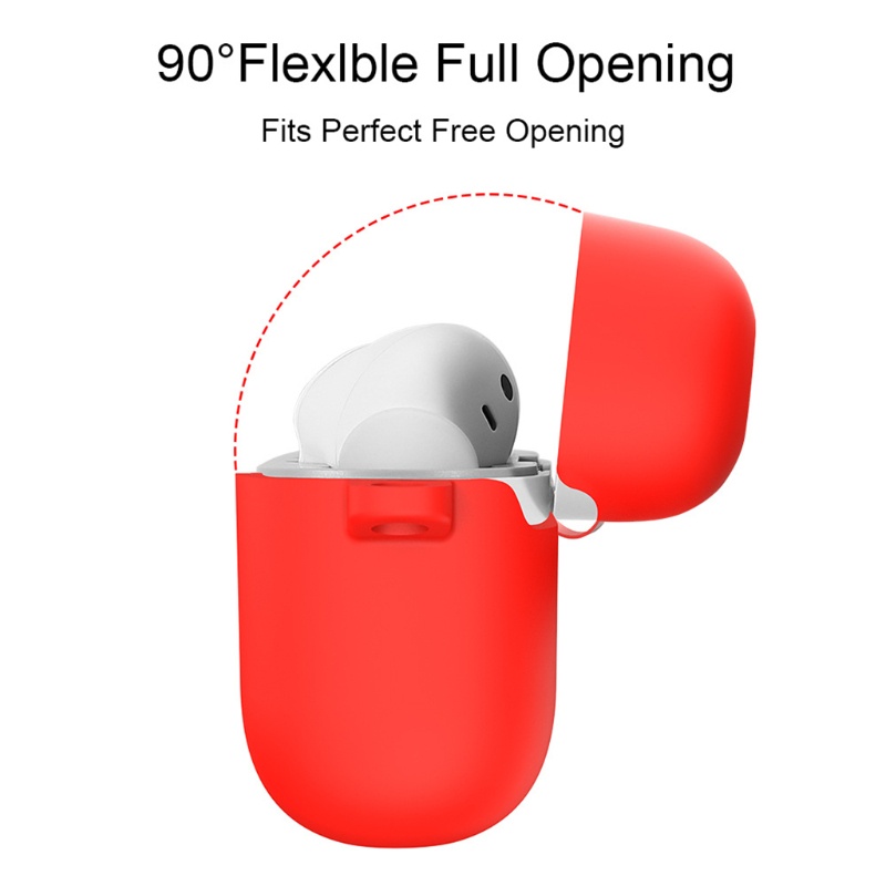 Vỏ bảo vệ hộp sạc tai nghe TOZO NC2 bằng silicon chống sốc chống bụi có thể giặt được