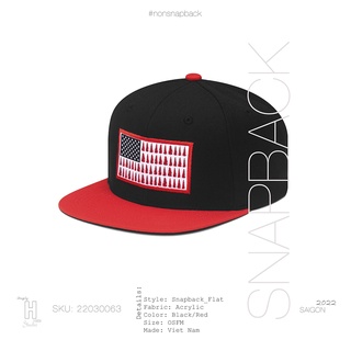 Nón Snapback Columbia đen/đỏ thời trang nam đẹp chất lượng tiêu chuẩn xuất khẩu khóa gài bấm free size
