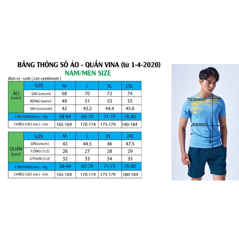 AVP04- Áo thun nam chuẩn thi đấu cầu lông, tennis, bóng bàn,...