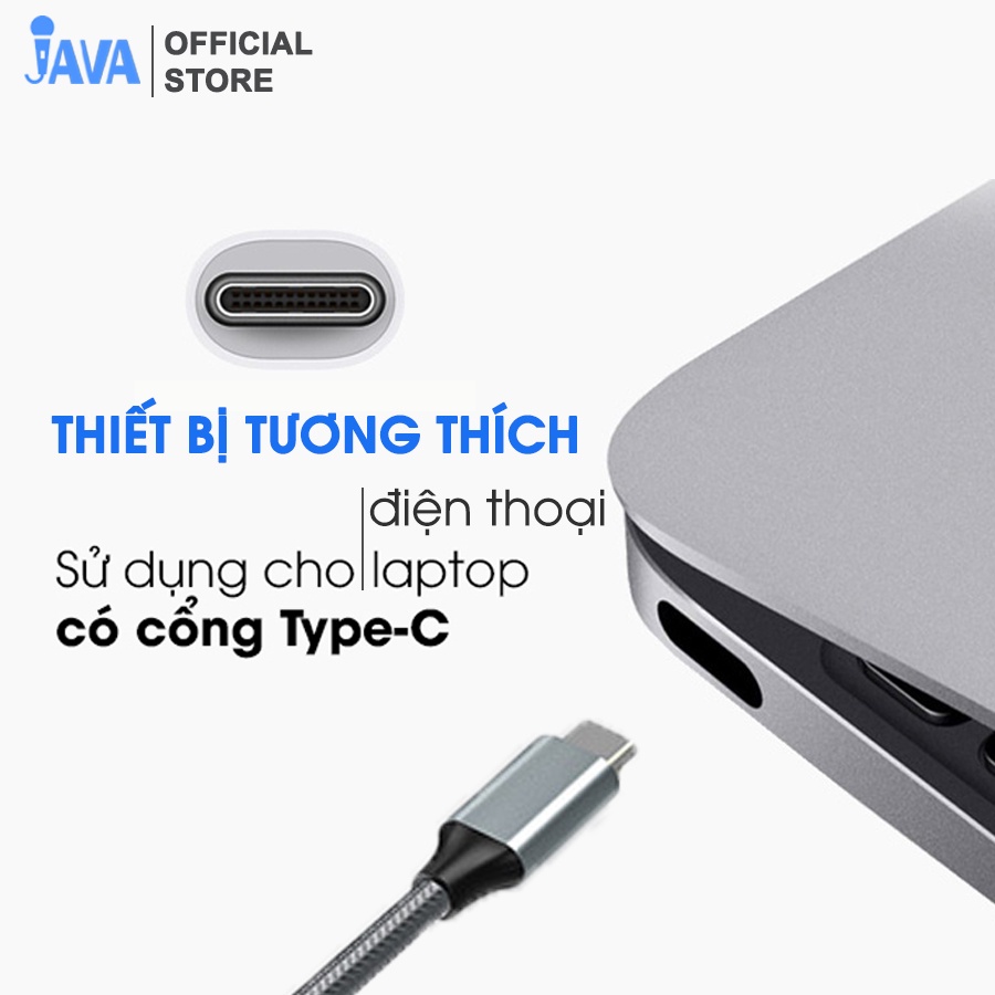 Cáp USB Type C sang HDMI truyền tải hình ảnh, âm thanh từ điện thoại, máy tính sang TV, máy chiếu