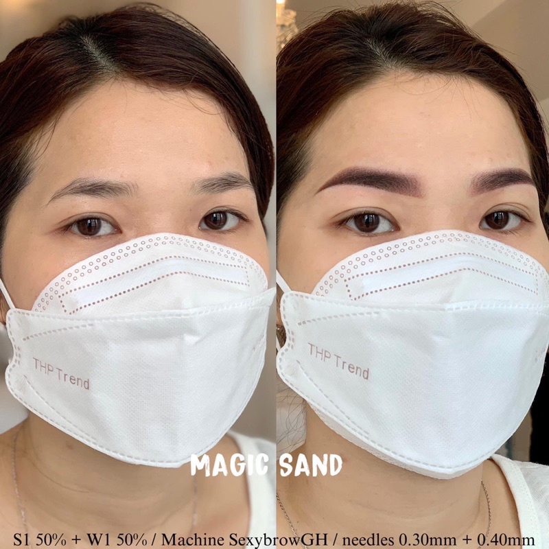 Mực GH Khắc Sợi Sexy Brown Phun Xăm Chính Hãng