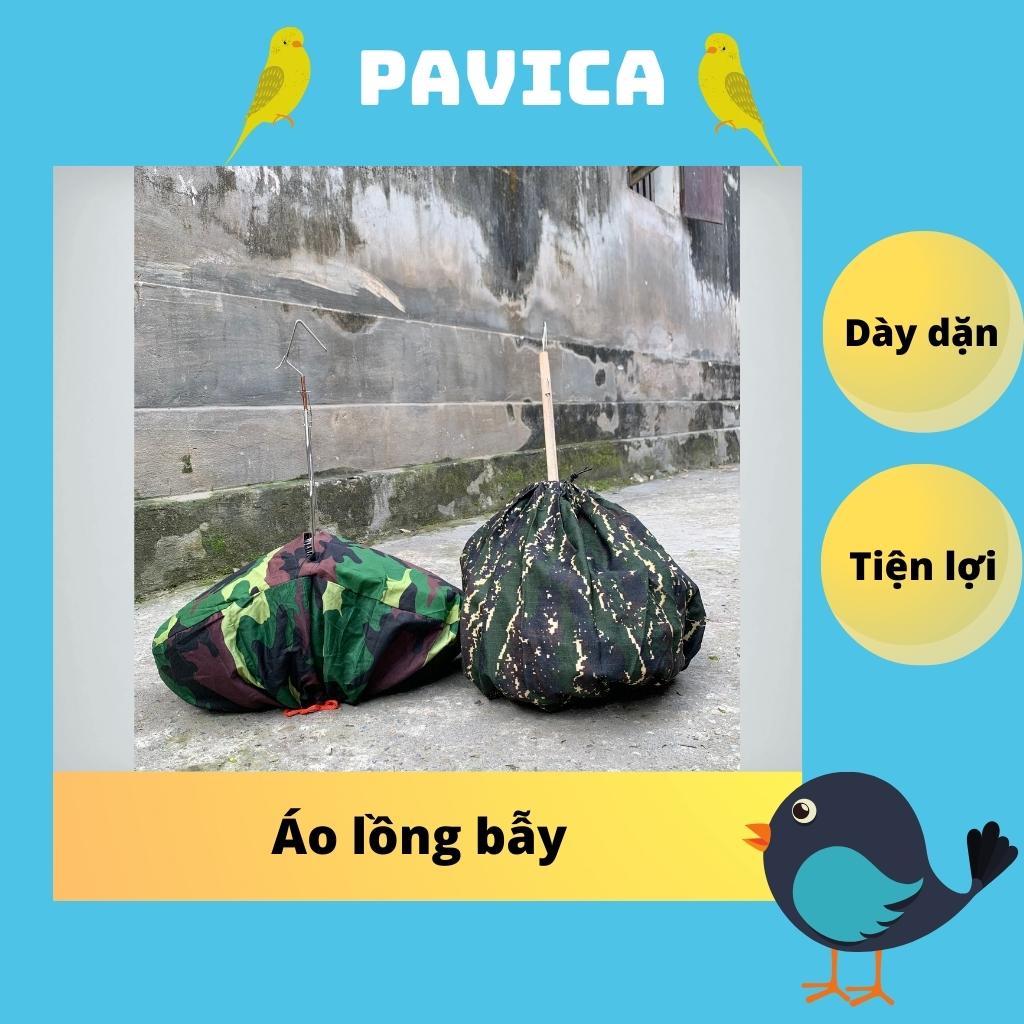 Áo lồng bẫy chim chào mào, khuyên PAVICA phụ kiện lồng chim cao cấp 3 loại siêu rẻ dày dặn tiện lợi giá siêu rẻ